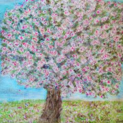 Blossom oil painting