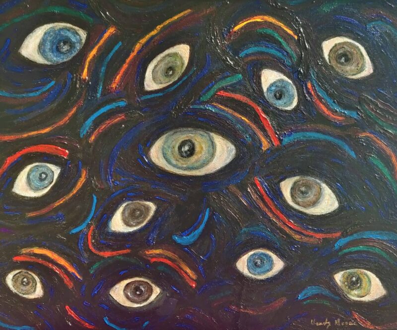 'Confusion' an original powerful oil painting