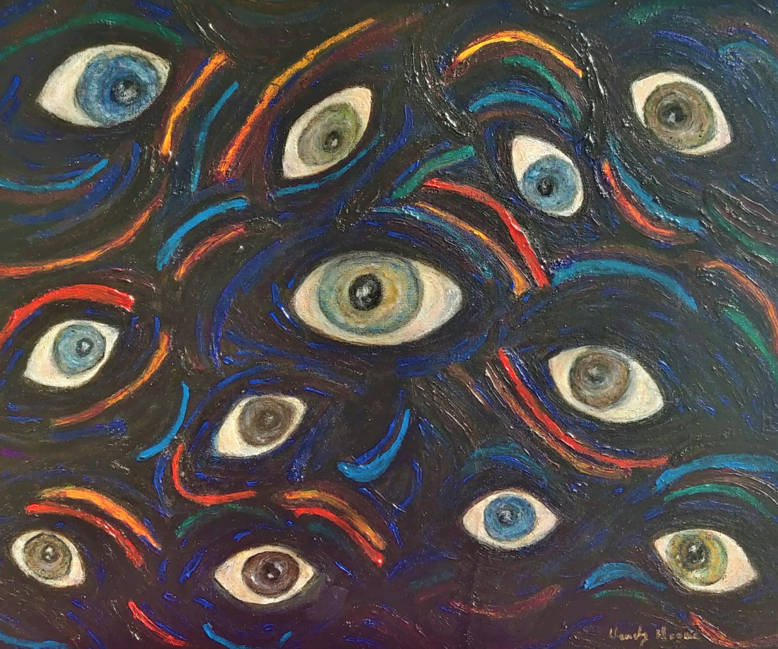 Confusion oil painting from the Kindness book